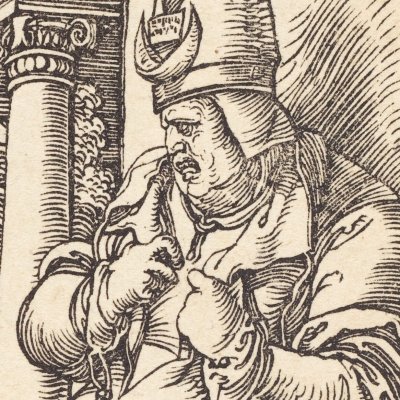 Le Christ devant Caïphe (Petite Passion) - Albrecht Dürer