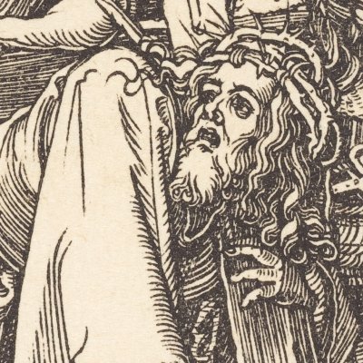 Le Christ portant la croix (Petite Passion) - Albrecht Dürer