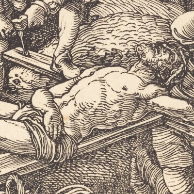 Le Christ cloué sur la croix (Petite Passion) - Albrecht Dürer