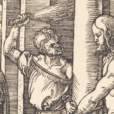 La flagellation (Petite Passion) - Albrecht Dürer