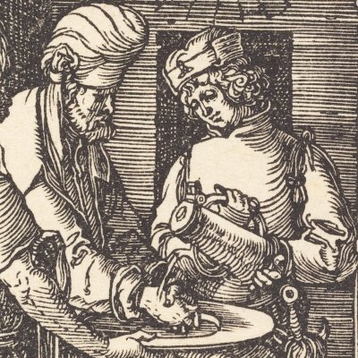 Pilate se lave les mains (Petite Passion) - Albrecht Dürer
