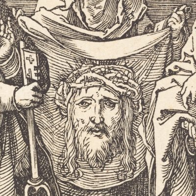 Véronique entre Pierre et Paul (Petite Passion) - Albrecht Dürer