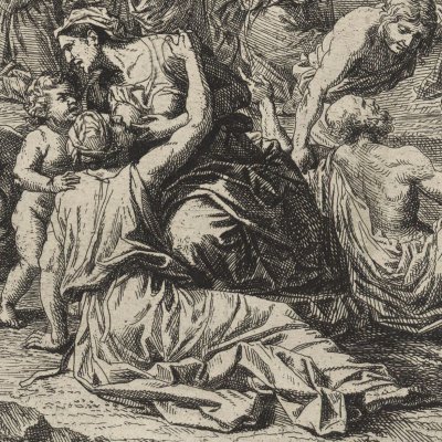 Exemple touchant l'ordonnance (La Manne de Poussin)