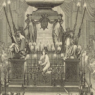 Mausolée du Chancelier Séguier érigé en l'église de l'Oratoire de la rue St Honoré,  5 mai 1672 - Leclerc d'après Le Brun