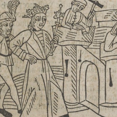 Priam édifie la cité de Troie (Livre des Énéydes, 1483)