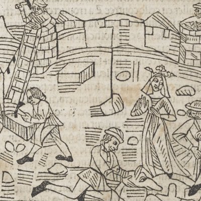 Didon édifie Carthage (Livre des Énéydes, 1483) 