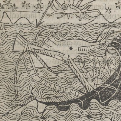 Les dieux des vents déchaînent la tempête sur Énée (Livre des Énéydes, 1483) 