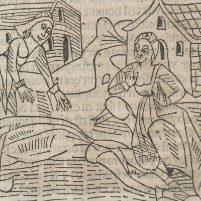 Didon s'évanouit (Livre des Énéydes, 1483)