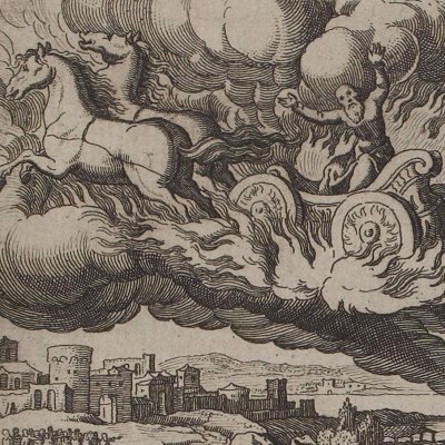 Élie est ravi au Ciel (Histoire du vieux et du nouveau testament, 1671, p247)