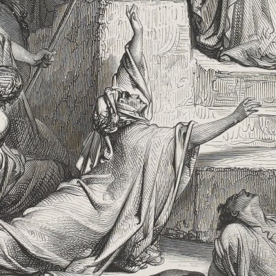 Famine de Samarie (La Sainte Bible, Mame, 1866) - G. Doré