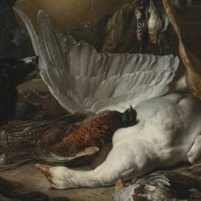 Nature morte de gibier avec une oie - Jan Weenix