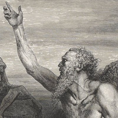 Job sur son fumier (La Sainte Bible, Mame, 1866) - G. Doré