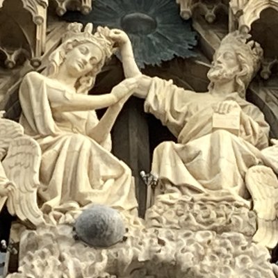 Le couronnement de la Vierge (cathédrale de Reims)