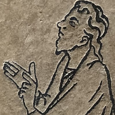 Daniel interprète l'inscription apparue lors du festin de Balthasar (Reims, Dalles de Saint-Nicaise)