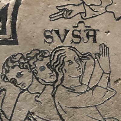 Suzanne est conduite au supplice (Reims, Dalles de Saint-Nicaise)