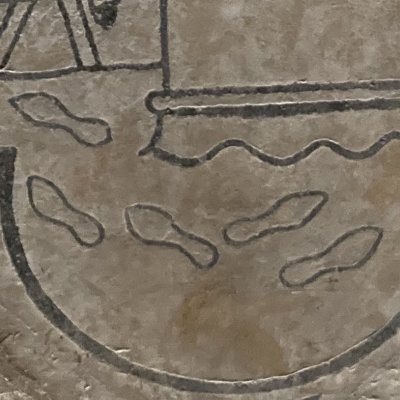 Bel et le serpent (Reims, Dalles de Saint-Nicaise)