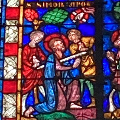 Saint Simon et saint Jacques le Mineur (Cathédrale Saint-Étienne de Châlons, baie 23)