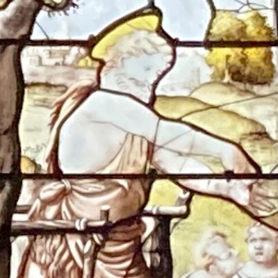Verrière de la vie de saint Jean-Baptiste (Châlons, Église Saint-Alpin)