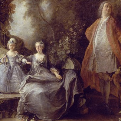 La famille de l'artiste - Lajoüe