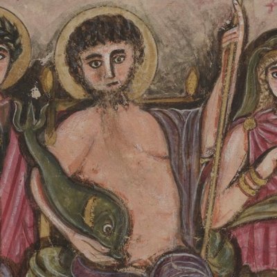 Assemblée des dieux. Les autres dieux (Énéide 10, Vergilius Romanus VatLat 3867, f235)