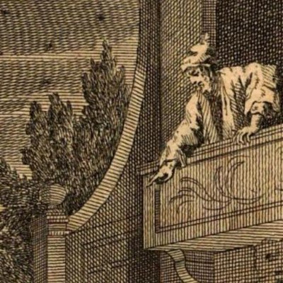 L'Étourdit (Select comedies of Molière, Londres, 1732) - Van der Gucht d'après Rysbeck