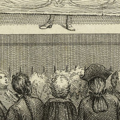 Page de titre pour la suite d'estampes d'après Molière - Joullain d'après Coypel