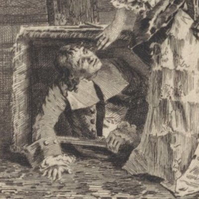 Le Tartuffe ou l'Imposteur, éd. Monval, dessin de Leloir