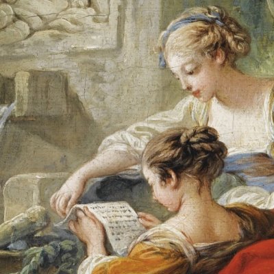 La lecture de la lettre (Quatre pastorales) - François Boucher