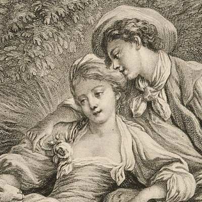 Pensent-ils à ce mouton ? - Madame Jourdan d'après Boucher
