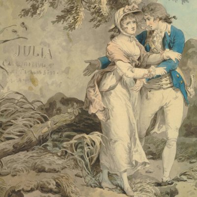 Julie et Saint-Preux à Meillerie (dessin préparatoire) - Wheatley