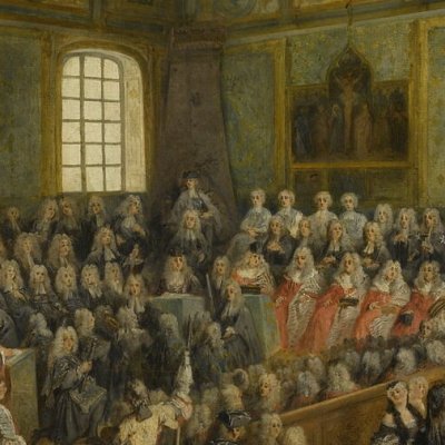 Lit de justice held at the Parlement de Paris when Louis XV came of age - Lancret