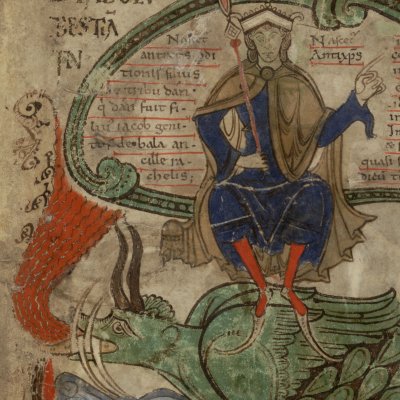 L'antéchrist assis sur le léviathan (Liber Floridus de Gand)