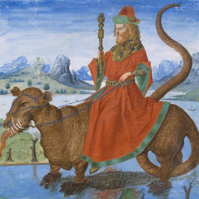 Béémoth et Léviathan (Liber Floridus de Chantilly)