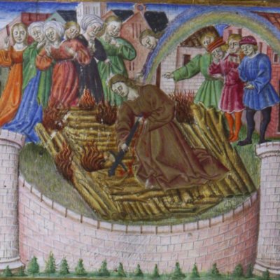 La mort de Didon (Virgile, Énéide l4, Valence BH Ms 837, f126v)