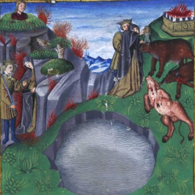 Sacrifices à Hécate (Virgile, Énéide l6, Valence BH Ms 837, f151r)