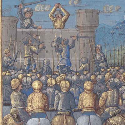 The siege of Harfleur (Mer des Hystoires, t.2, Velins-677)