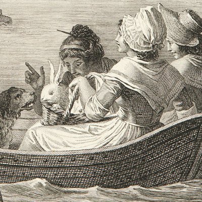 Promenade sur le lac de Bienne (Confessions, Œuvres de J. J. Rousseau, Defer, 1793-1800) - Monsiau