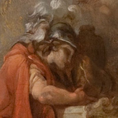 Achilles mourning the death of Patroclus - Berthélémy