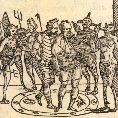 Bradamante dans la caverne de Merlin (Roland furieux Perchacino 1567, ch3)