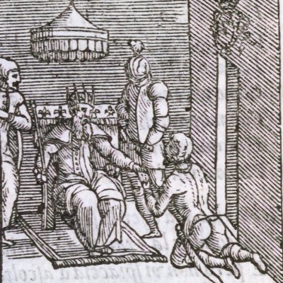 Le camp d'Agramant au siège de Paris (Roland furieux Perchacino 1567, ch14)