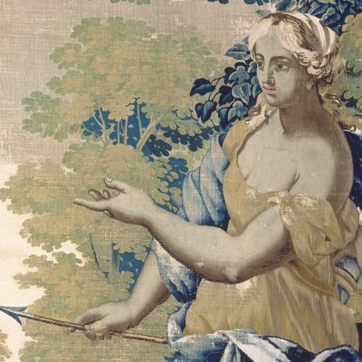 Apparition de Vénus devant Énée et Achate (Tenture des amours de Didon) - Wauters d'après Romanelli