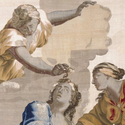 La mort de Didon (Tenture des amours de Didon) - Wauters d'après Romanelli