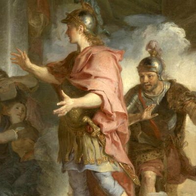 Énée débarqué à Carthage se présente devant Didon - Louis Galloche