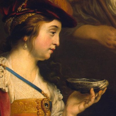 Le berger Daifilo donne à boire à la princesse Granida - Jacob Adriaensz. Backer