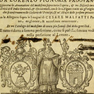 Page de titre (Cartari, Imagini degli Dei, Padoue Tozzi 1615)