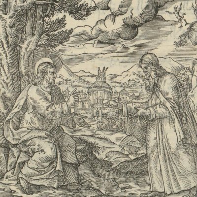 Tentation au désert (Evangiles arabes de Raimondi)