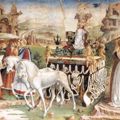 Le triomphe de Mars (Ferrare, Palais Schifanoia) - Francesco del Cossa