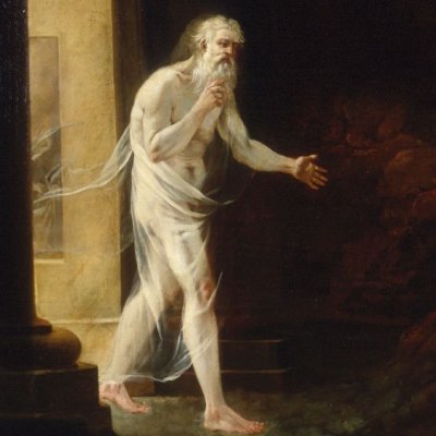 Adieux d'Anchise à Énée et à la sibylle aux portes de l'Averne - Biagio Manfredi