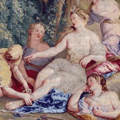 Le retour de la chasse de Diane (Tenture des Métamorphoses) - Charles de la Fosse