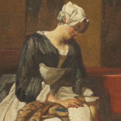 L'ouvrière en tapisserie (version de Stockholm) - Chardin
